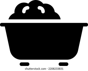 bath Vector illustration on a transparent background. Premium quality symbols. Glyphs vector icons for concept and graphic design. 
