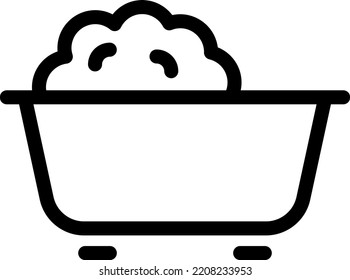 bath Vector illustration on a transparent background.Premium quality symbols.Stroke vector icons for concept and graphic design.
