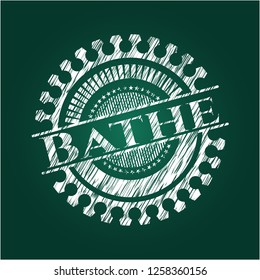 Bathe chalkboard emblem