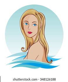 bather lady