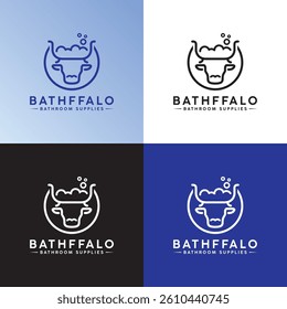 BATHFFALO bathroom supply logo design
