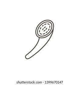 Bathing, bathroom vector icon. Simple element illustration from UI concept.  on white background