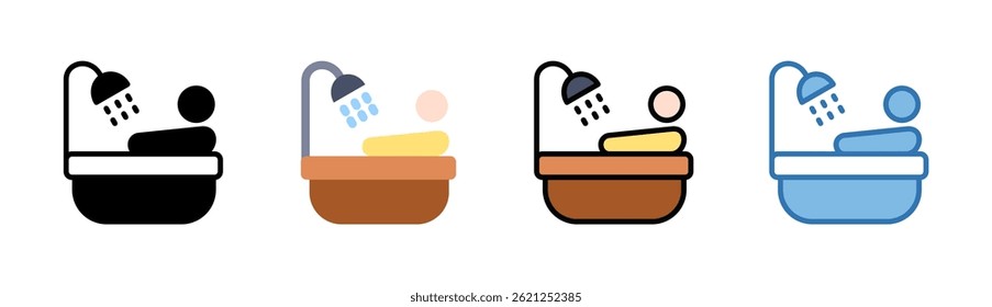 Bathing Icon Element For Design