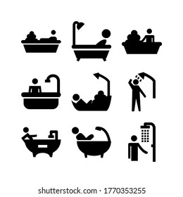 bathing icon or logo isolated sign symbol vector illustration - Collection of high quality black style vector icons

