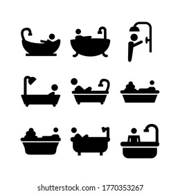 bathing icon or logo isolated sign symbol vector illustration - Collection of high quality black style vector icons

