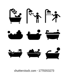 bathing icon or logo isolated sign symbol vector illustration - Collection of high quality black style vector icons
