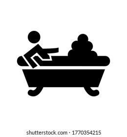bathing icon or logo isolated sign symbol vector illustration - high quality black style vector icons
