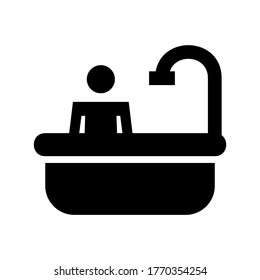 bathing icon or logo isolated sign symbol vector illustration - high quality black style vector icons
