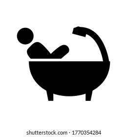 bathing icon or logo isolated sign symbol vector illustration - high quality black style vector icons
