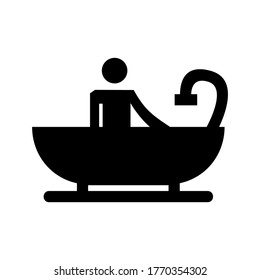 bathing icon or logo isolated sign symbol vector illustration - high quality black style vector icons
