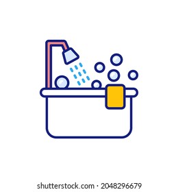 Bathing icon in vector. Logotype