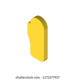 Bathing isometric left top view 3D icon