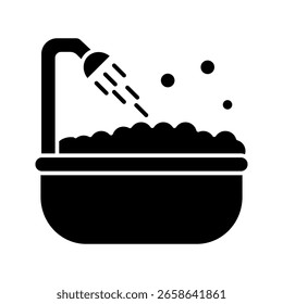  bathing place icon white on background