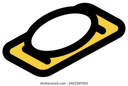 Bathing: soap and soap receiver, isometric illustration, Vector Illustration