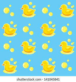 bathing toys seamless pattern