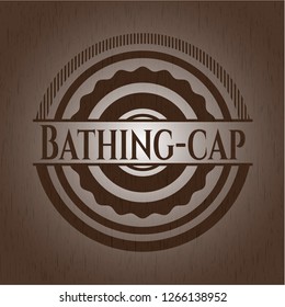 Bathing-cap wood icon or emblem