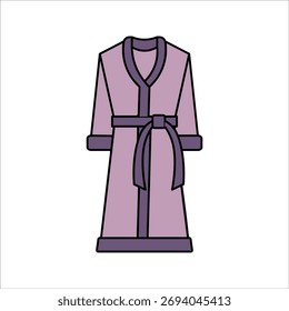 bathrobe colors icon on white background