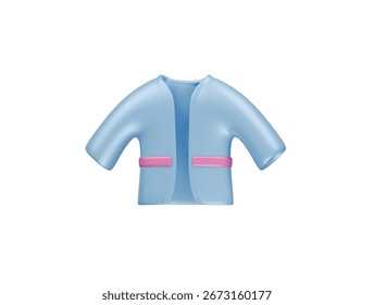 bathrobe icon 3d illustration render