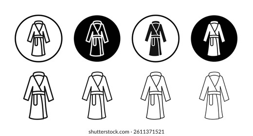 bathrobe icon Flat art illustration in outline