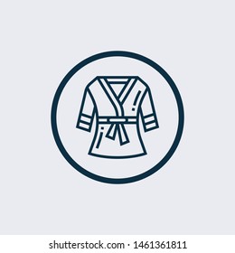 bathrobe icon isolated on white background from fashion style collection. bathrobe icon trendy and modern bathrobe symbol for logo, web, app