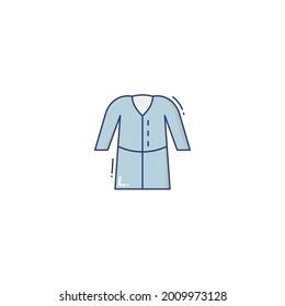 bathrobe Icon Isolated On White Background
