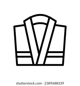 vector de estilo de línea de icono de baño