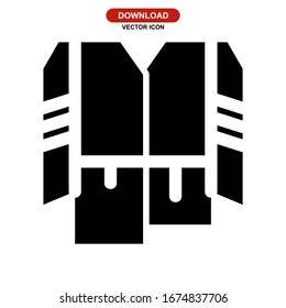 Icono de albornoz o logotipo símbolo de signo aislado ilustración vectorial - iconos vectoriales de estilo negro de alta calidad
