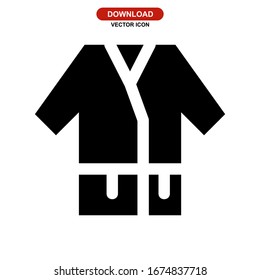 bathrobe icon or logo isolated sign symbol vector illustration - high quality black style vector icons
