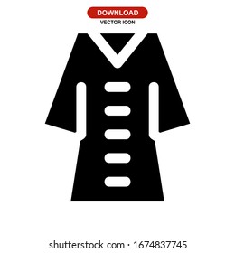bathrobe icon or logo isolated sign symbol vector illustration - high quality black style vector icons
