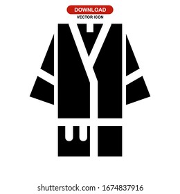 bathrobe icon or logo isolated sign symbol vector illustration - high quality black style vector icons
