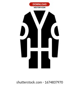 bathrobe icon or logo isolated sign symbol vector illustration - high quality black style vector icons
