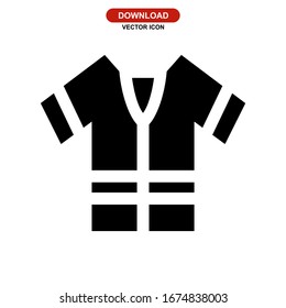 bathrobe icon or logo isolated sign symbol vector illustration - high quality black style vector icons
