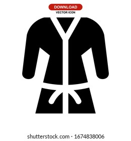 bathrobe icon or logo isolated sign symbol vector illustration - high quality black style vector icons
