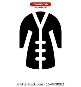 bathrobe icon or logo isolated sign symbol vector illustration - high quality black style vector icons
