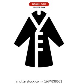 bathrobe icon or logo isolated sign symbol vector illustration - high quality black style vector icons
