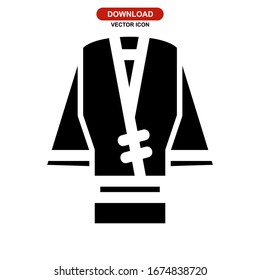 bathrobe icon or logo isolated sign symbol vector illustration - high quality black style vector icons
