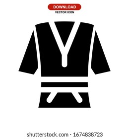 bathrobe icon or logo isolated sign symbol vector illustration - high quality black style vector icons
