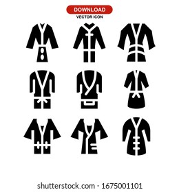 bathrobe icon or logo isolated sign symbol vector illustration - Collection of high quality black style vector icons
