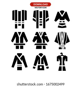 bathrobe icon or logo isolated sign symbol vector illustration - Collection of high quality black style vector icons

