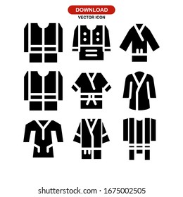 bathrobe icon or logo isolated sign symbol vector illustration - Collection of high quality black style vector icons
