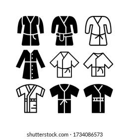 bathrobe icon or logo isolated sign symbol vector illustration - Collection of high quality black style vector icons
