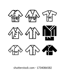 bathrobe icon or logo isolated sign symbol vector illustration - Collection of high quality black style vector icons
