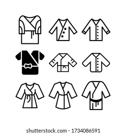 bathrobe icon or logo isolated sign symbol vector illustration - Collection of high quality black style vector icons
