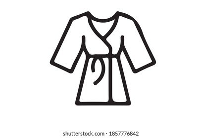 bathrobe icon or logo isolated sign symbol vector illustration - high quality black style vector icons.