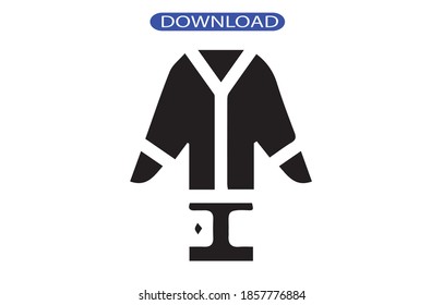 bathrobe icon or logo isolated sign symbol vector illustration - high quality black style vector icons.