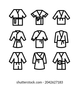 bathrobe icon or logo isolated sign symbol vector illustration - Collection of high quality black style vector icons
