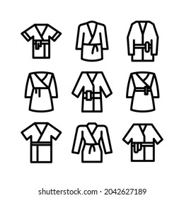 bathrobe icon or logo isolated sign symbol vector illustration - Collection of high quality black style vector icons
