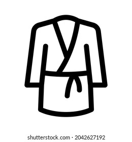bathrobe icon or logo isolated sign symbol vector illustration - high quality black style vector icons
