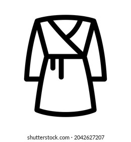 bathrobe icon or logo isolated sign symbol vector illustration - high quality black style vector icons
