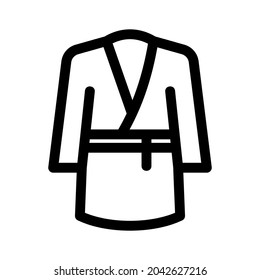 bathrobe icon or logo isolated sign symbol vector illustration - high quality black style vector icons
